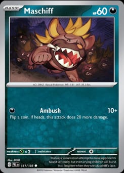 Paldea Evolved Maschiff #141 card
