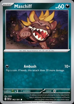 Paldean Fates Maschiff #62 card