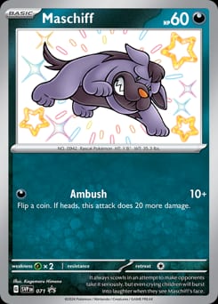 Scarlet & Violet Black Star Promos Maschiff #71 card