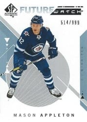2018-19 SP Authentic Base Set Mason Appleton #237 card