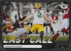 2022 Panini Absolute Last Call Mason Crosby #LC-4 card