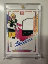 2024 Panini Impeccable Extravagance Patch Autos Mason Crosby #18 card