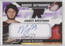 2021-22 SPx Rookie Autograph Jersey Mason McTavish #MM card