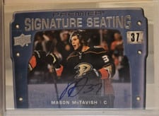 2021-22 Upper Deck Premier Premier Signature Seats Mason McTavish #PSS-MA card