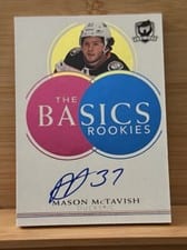 2021-22 Upper Deck The Cup The Basics Autograph Mason McTavish #TB-MC card
