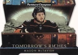 2022-23 Parkhurst Champions Tomorrow's Riches Mason McTavish #TR-5 card