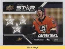 2022-23 Upper Deck Credentials 3rd Star of the Night Mason McTavish #3S-3 card