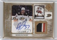 2022-23 Upper Deck Ultimate Collection Ultimate Displays Autograph Jersey Mason McTavish #UDA-MM card