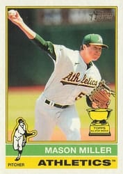 2025 Topps Heritage Base Set Mason Miller #405 card