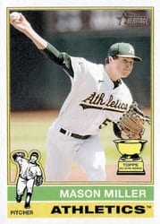 2025 Topps Heritage Base Set Mason Miller #405 card