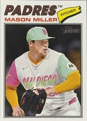 2026 Topps Heritage Base Set Mason Miller #65 card