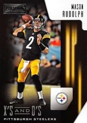 2018 Panini Playbook X's and O's Mason Rudolph #5 card