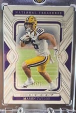 2025 Panini National Treasures Collegiate Base Set Mason Taylor #11 card