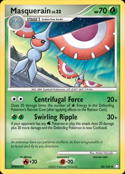Mysterious Treasures Masquerain #55 card