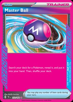 2024 Temporal Forces Master Ball #153 card