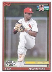 2021 Topps Pro Debut Base Set Masyn Winn #PD-166 card