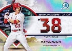 2023 Bowman Bowman Scouts Top 100 Masyn Winn #BTP-38 card
