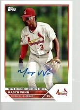 2023 Topps Pro Debut Autographs Masyn Winn #PD-161 card