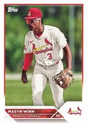 2023 Topps Pro Debut Base Set Masyn Winn #PD-161 card