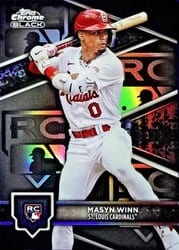 2024 Topps Chrome Black Base Set Masyn Winn #46 card