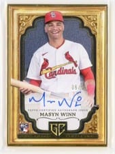 2024 Topps Gilded Collection Gallery of Gold Autographs Masyn Winn #GOG-MW card
