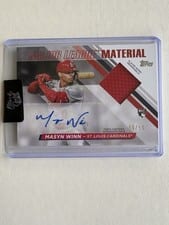 2024 Topps Update Major League Materials Autographs Masyn Winn #MLMAU-MW card