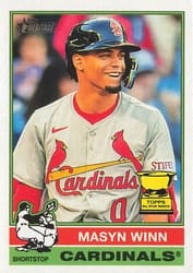 2025 Topps Heritage Base Set Masyn Winn #103 card