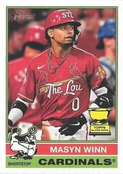 2025 Topps Heritage Base Set Masyn Winn #103 card
