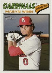 2026 Topps Heritage Base Set Masyn Winn #358 card