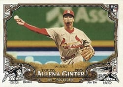 2024 Topps Allen & Ginter In Action Variations Masyn Winn (St. Louis Cardinals) #IA-12 card