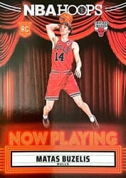 2024-25 Hoops Now Playing Matas Buzelis #1 card