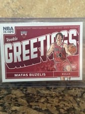 2024-25 Hoops Rookie Greetings Matas Buzelis #16 card