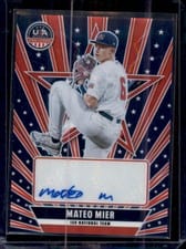 2025 Panini Stars & Stripes 13U/14U National Team Signatures Mateo Mier #NTS-MM card