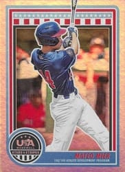 2025 Panini Stars & Stripes Base Set Mateo Mier #109 card