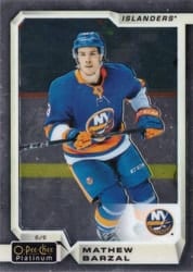 2018-19 O-Pee-Chee Platinum Base Set Mathew Barzal #23 card