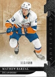 2019-20 Upper Deck Artifacts Base Set Mathew Barzal #126 card