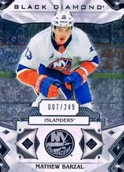 2019-20 Upper Deck Black Diamond Base Set Mathew Barzal #BDB-BA card