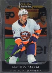 2021-22 O-Pee-Chee Platinum Base Set Mathew Barzal #187 card