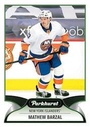 2021-22 Parkhurst Base Set Mathew Barzal #229 card