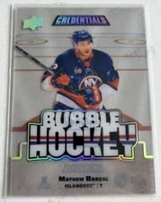 2022-23 Upper Deck Credentials Bubble Hockey Mathew Barzal #BH-MB card