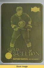 2024-25 Skybox Metal Universe Gold Bullion Mathew Barzal #GB-25 card