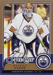 2008-09 O-Pee-Chee Base Set Mathieu Garon #144 card