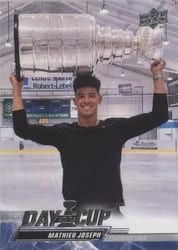 2022-23 Upper Deck Day with the Cup Mathieu Joseph #DC6 card