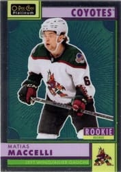 2022-23 O-Pee-Chee Platinum Retro Matias Maccelli #R-85 card