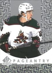 2022-23 SP Authentic Pageantry Matias Maccelli #P-69 card
