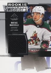 2022-23 SP Game Used Rookie Sweaters Matias Maccelli #RS-MM card
