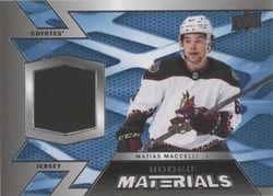 2022-23 Upper Deck Rookie Materials Matias Maccelli #RM-MM card