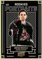 2022-23 Upper Deck UD Portraits Matias Maccelli #P-60 card