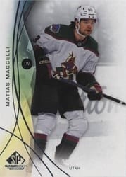 2024-25 SP Game Used Base Set Matias Maccelli #80 card