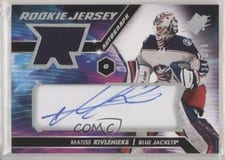 2020-21 SPx Rookie Autograph Jersey Matiss Kivlenieks #MK card